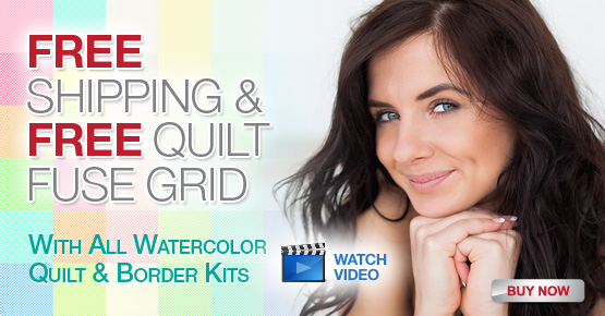 Watercolor Quilt Kits - Free Shipping and Free Quilt Grid - Limited ...